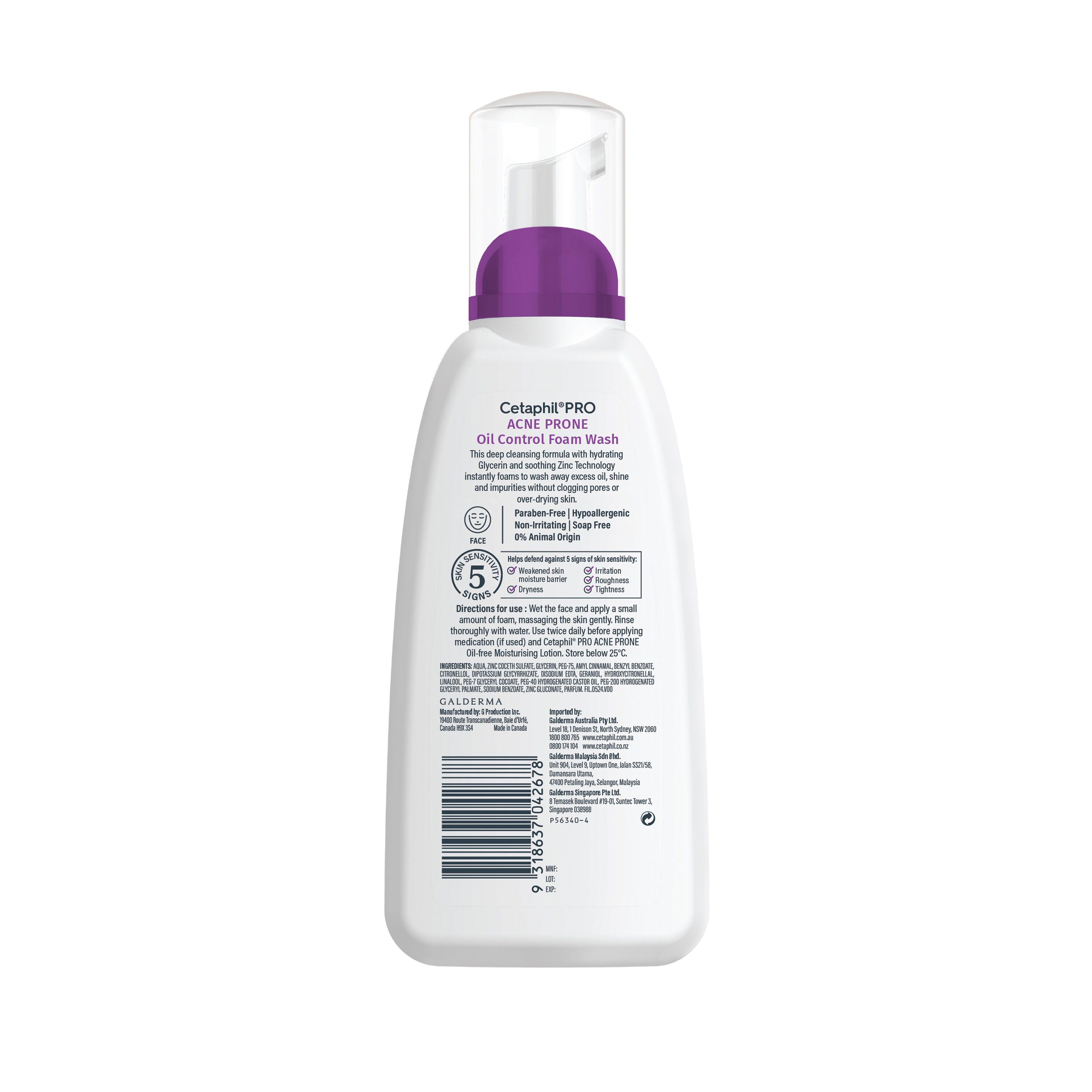Cetaphil PRO Acne Prone Oil Control Foam Wash